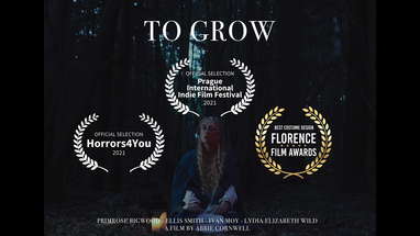 TO GROW | Short horror film poster