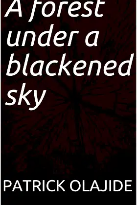 A forest under a blackened sky poster