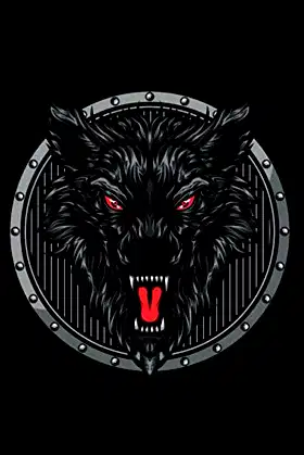 Notebook: College Ruled Composition Notebook / Werewolf Cover poster