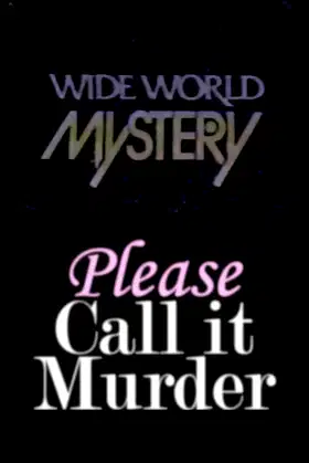 Please Call It Murder poster