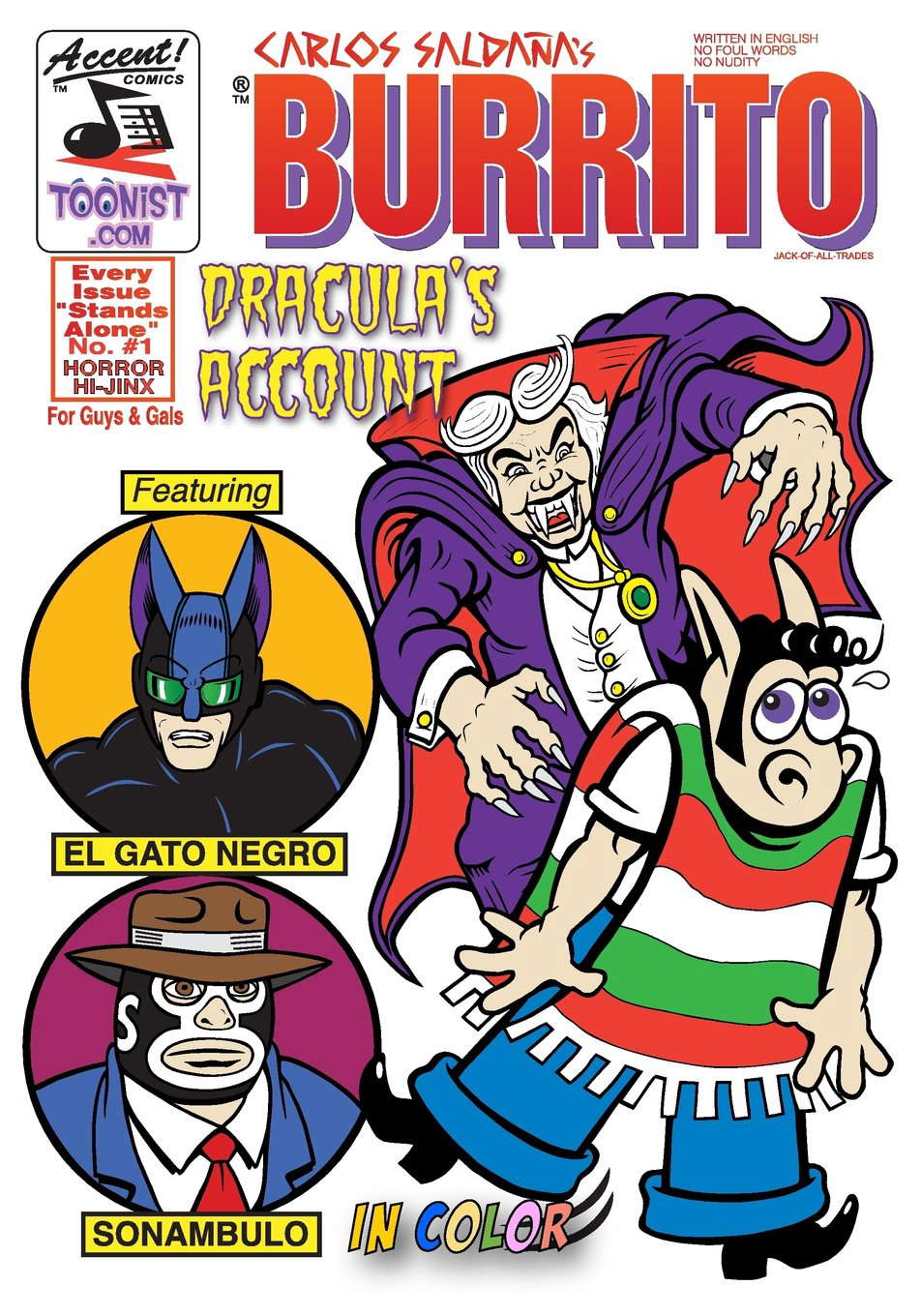 Burrito Horror Hi-Jinx 1: Dracula's Account (Burrito jack of all trades) poster