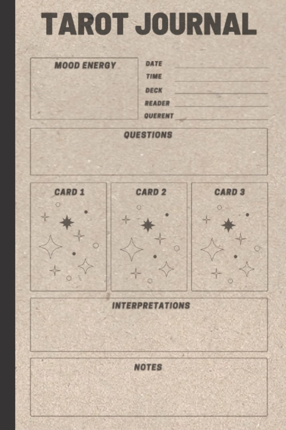 Tarot Card Journal: Tarot Journal Workbook and Notebook poster