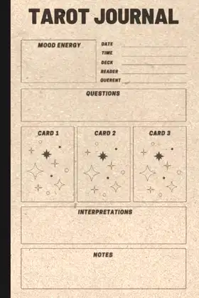 Tarot Card Journal: Tarot Journal Workbook and Notebook poster