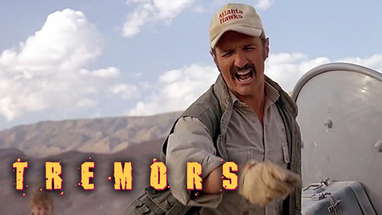 "I Wouldn't Give You a Gun if it was World War 3!" | Tremors (1990) poster