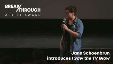 Jane Schoenbrun introduces I Saw the TV Glow poster