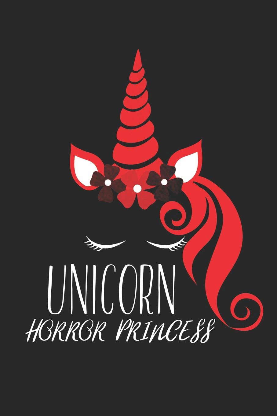 Unicorn Horror Princess: Blank Lined Notebook Journal poster