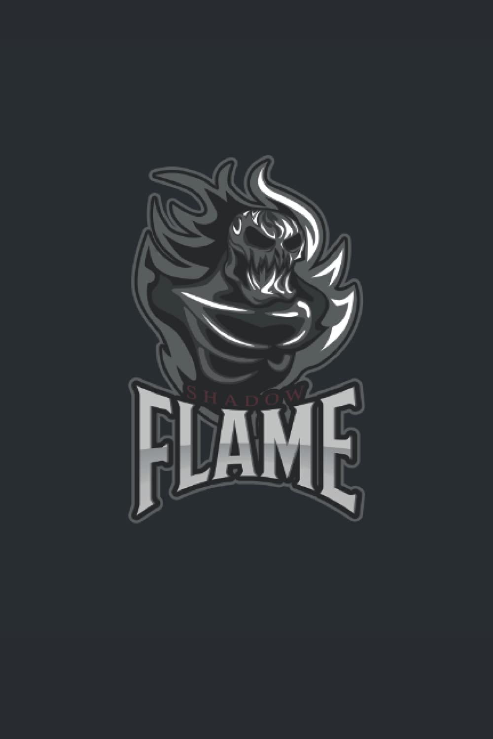 Shadow Flame: Skull journal (120 Lined Pages, 6" x 9") poster