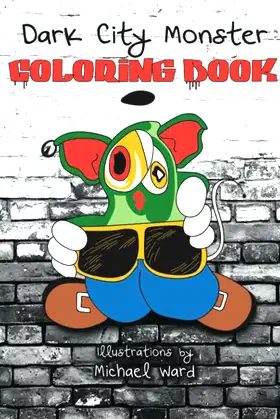 Dark City Monster Coloring Book poster