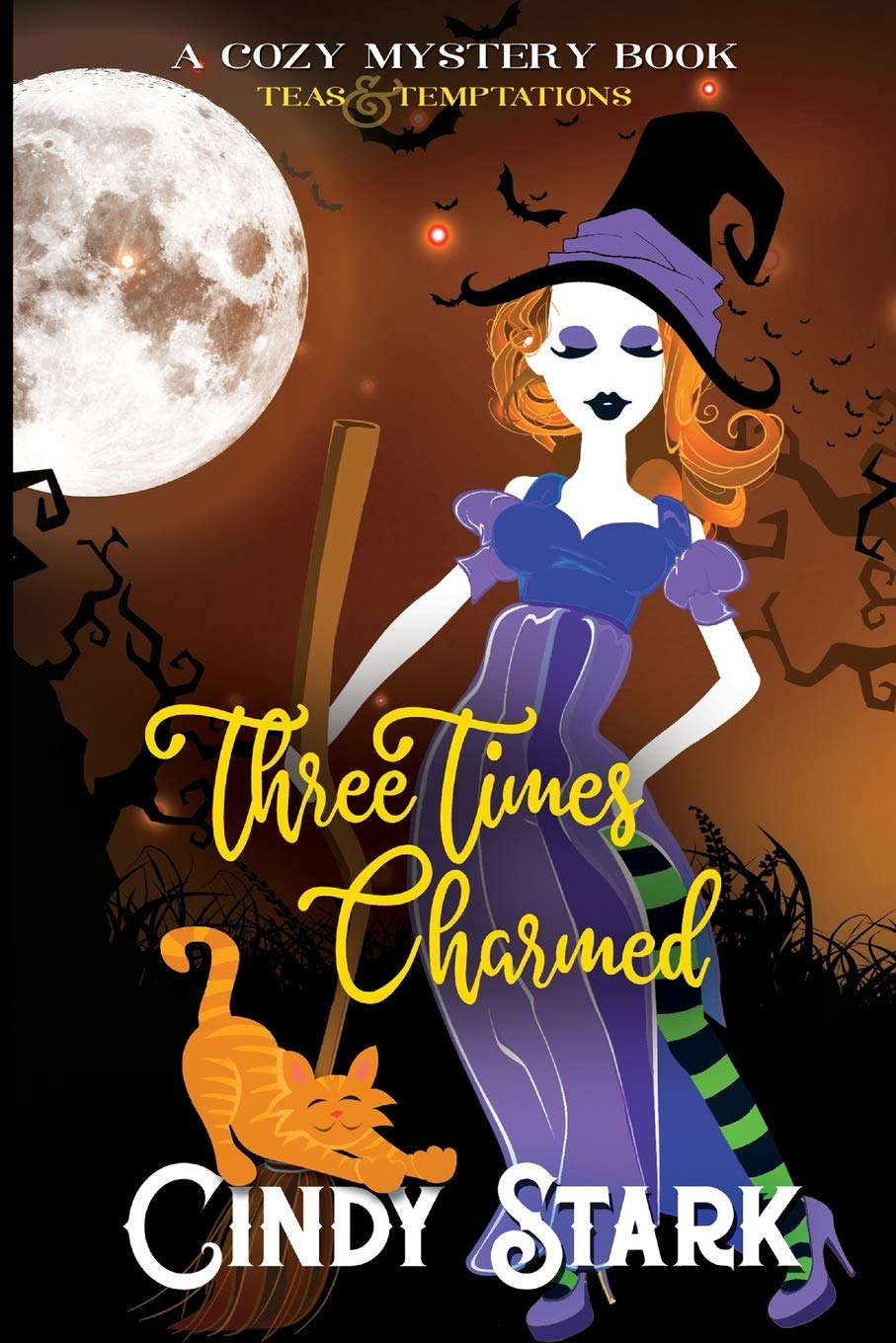 Three Times Charmed: A Paranormal Cozy Mystery (Teas and Temptations) poster