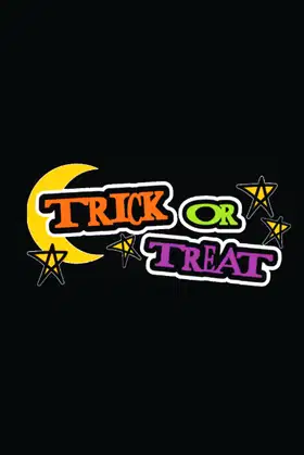 Trick or treat: 6x9 100 pages journal lined note book poster