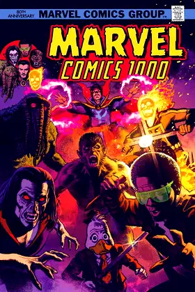 Marvel Comics #1000 Greg Smallwood Marvel Horror 1970s Decade Variant poster