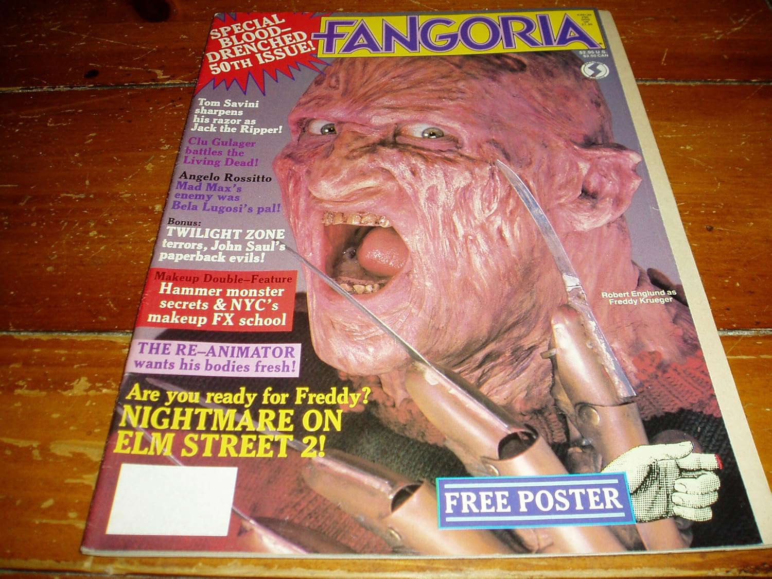 Fangoria Horror Magazine Issue # 50 January 1986 poster