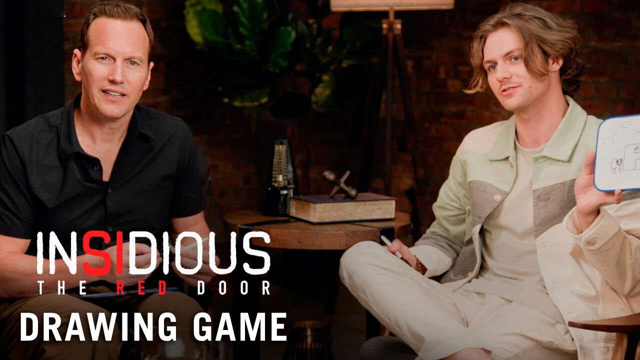Patrick Wilson & Ty Simpkins Drawing Game