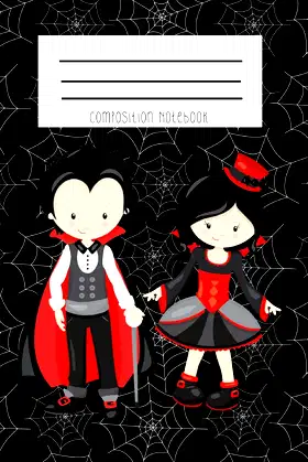 Composition Notebook: Little Vampire Kids Transylvania Halloween Notebook poster