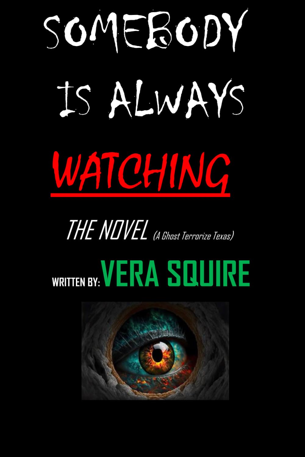 SOMEBODY IS ALWAYS WATCHING THE NOVEL poster