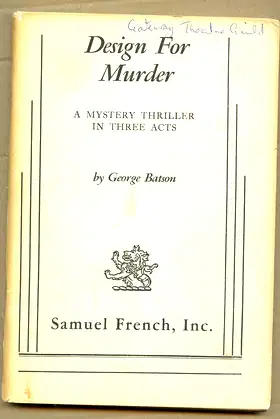 Design for Murder; a Mystery Thriller in Three Acts poster