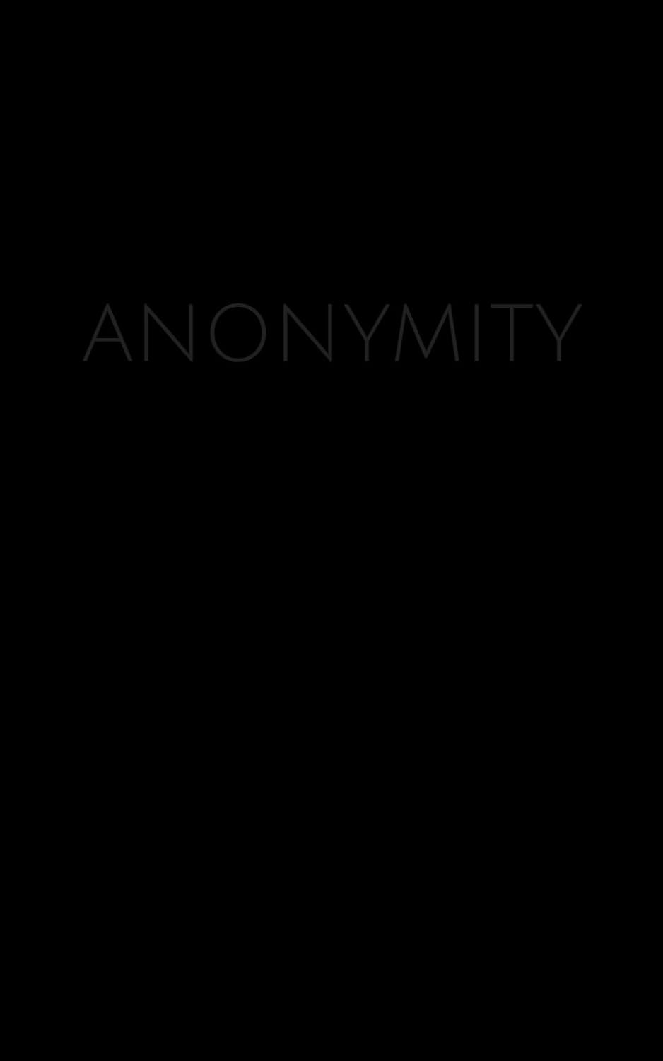 Anonymity poster