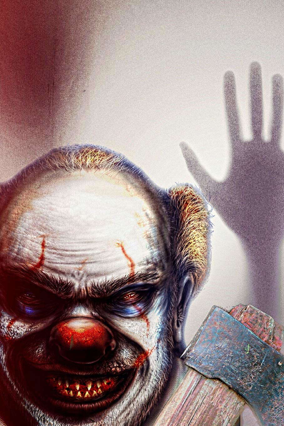 Scary Clown Notebook: Blank Lined Scary Clown Artwork Halloween Journal poster