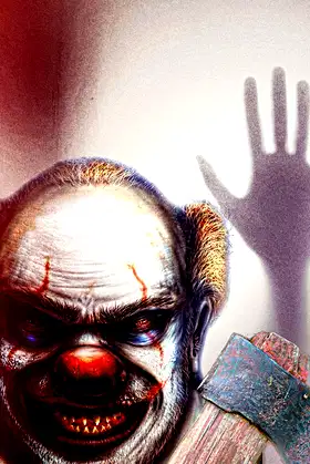 Scary Clown Notebook: Blank Lined Scary Clown Artwork Halloween Journal poster