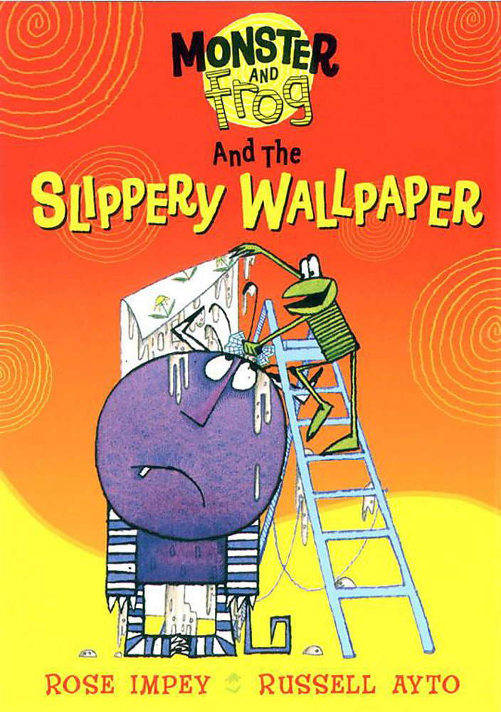 Monster and Frog and the Slippery Wallpaper poster