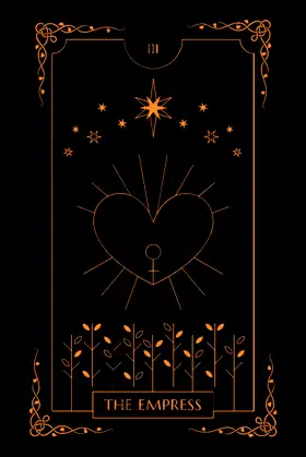 The Empress: Tarot Card Notebook - A5 - 120 Lined Pages poster