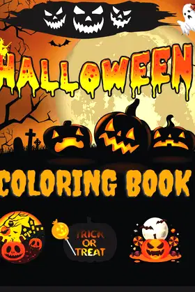 Halloween Coloring Book : Happy Halloween Coloring Book For Kids Ages 5-9. poster