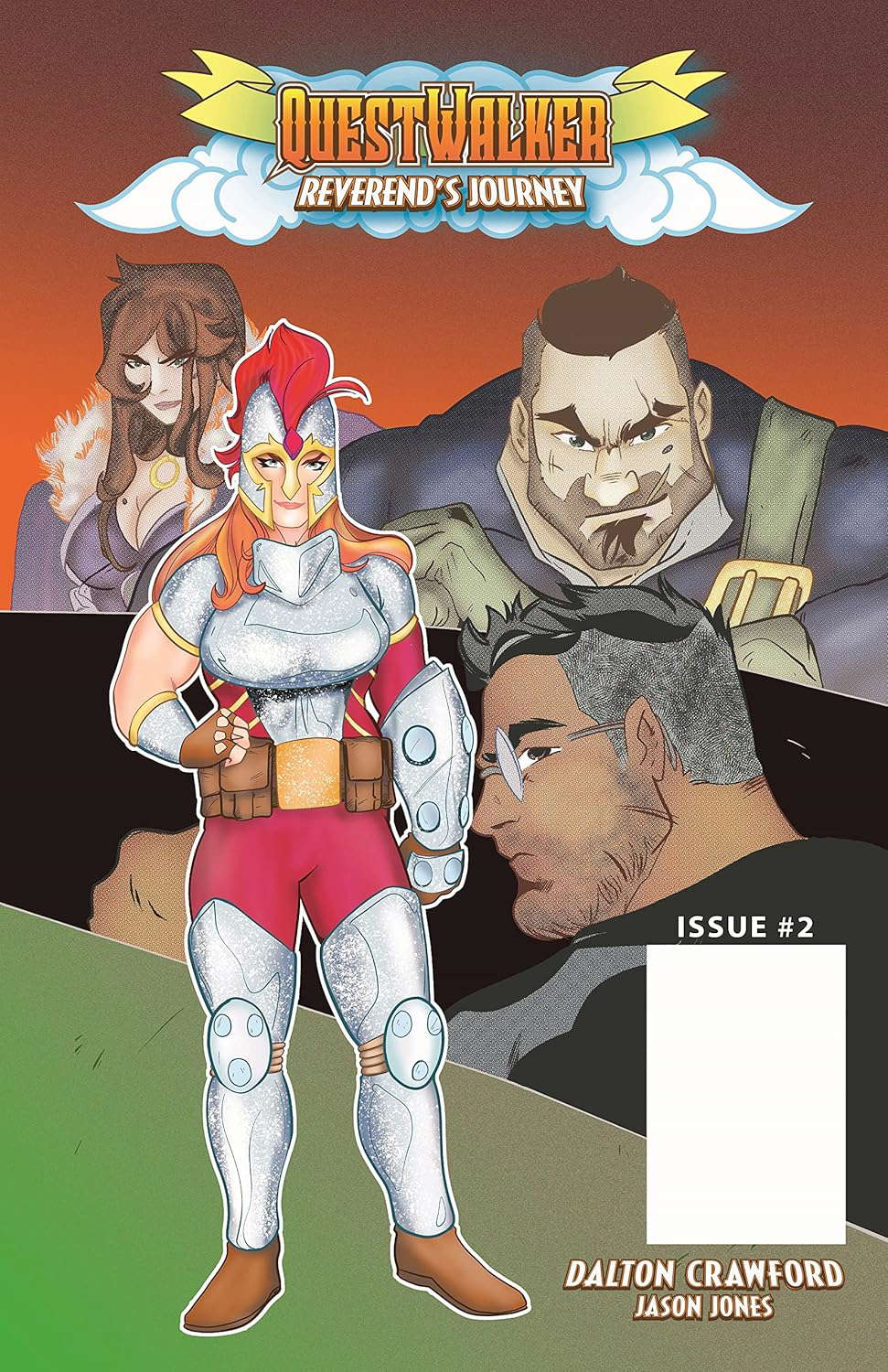 Questwalker: Reverend's Journey Issue #2 (B&W): Knight to E2 poster