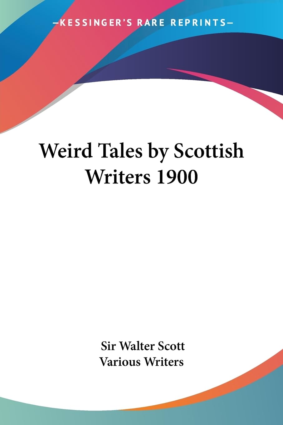 Weird Tales by Scottish Writers 1900 poster