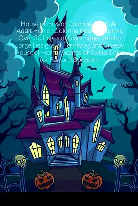 House of Horror Coloring Book poster