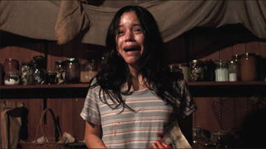 Lorraine (Jenna Ortega) tries to escape poster