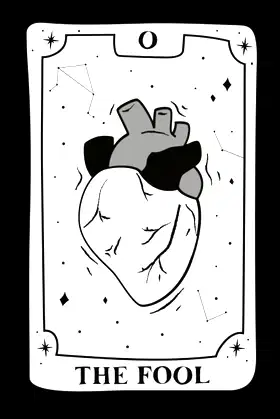 The Fool: The Fool tarot card notebook poster