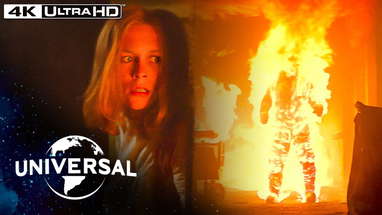 The Fiery 'Death' of Michael Myers in 4K HDR poster