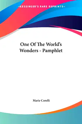 One of the World's Wonders poster