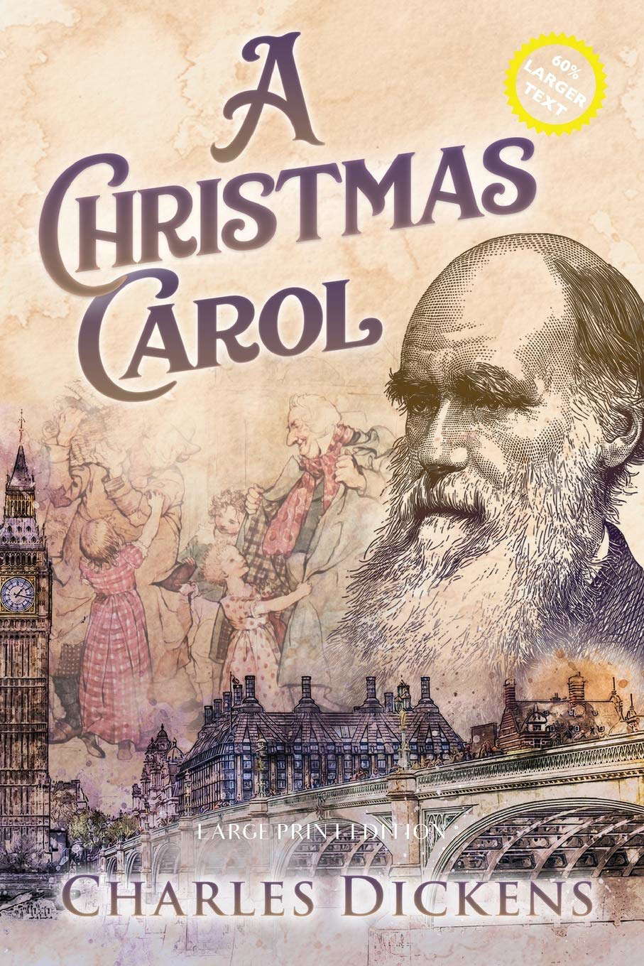 A Christmas Carol (Large Print, Annotated) poster