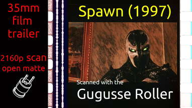 Spawn (1997) 35mm film trailer, flat open matte, 2160p poster