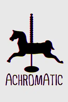 Achromatic poster