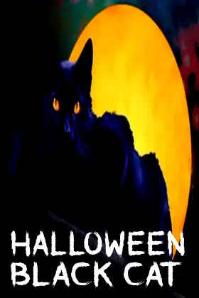 HALLOWEEN BLACK CAT: Halloween Short Story Book poster