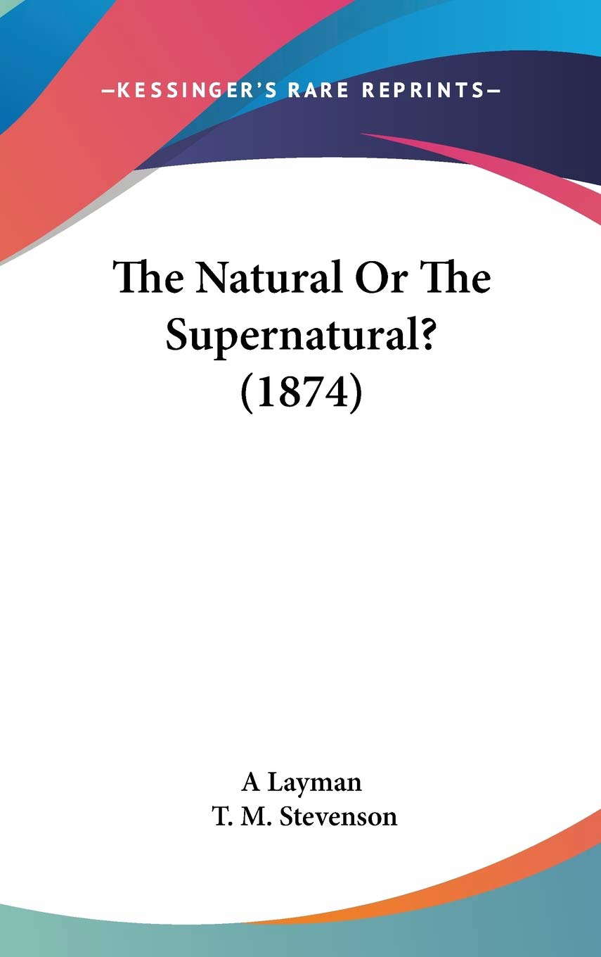 The Natural Or The Supernatural? (1874) poster