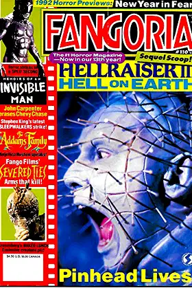 Fangoria Horror Magazine Issue # 110 March 1992 poster