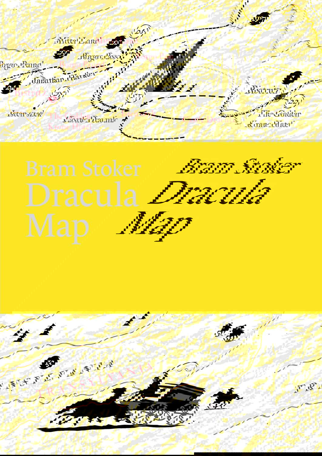 Bram Stoker: Dracula Map (Paris Grafik's Literary Maps) poster