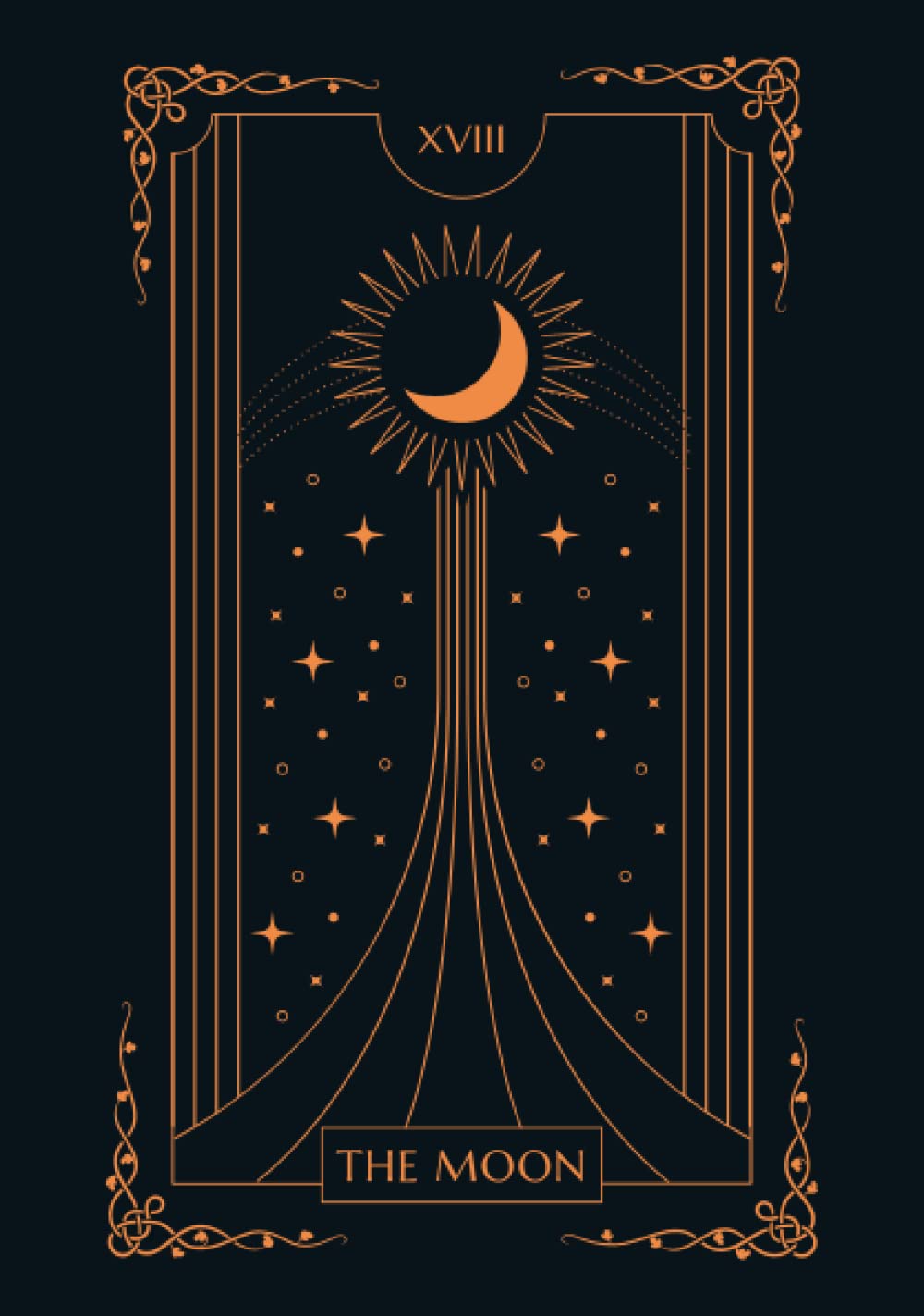 The Moon: Tarot Card Notebook - A5 - 120 Lined Pages poster