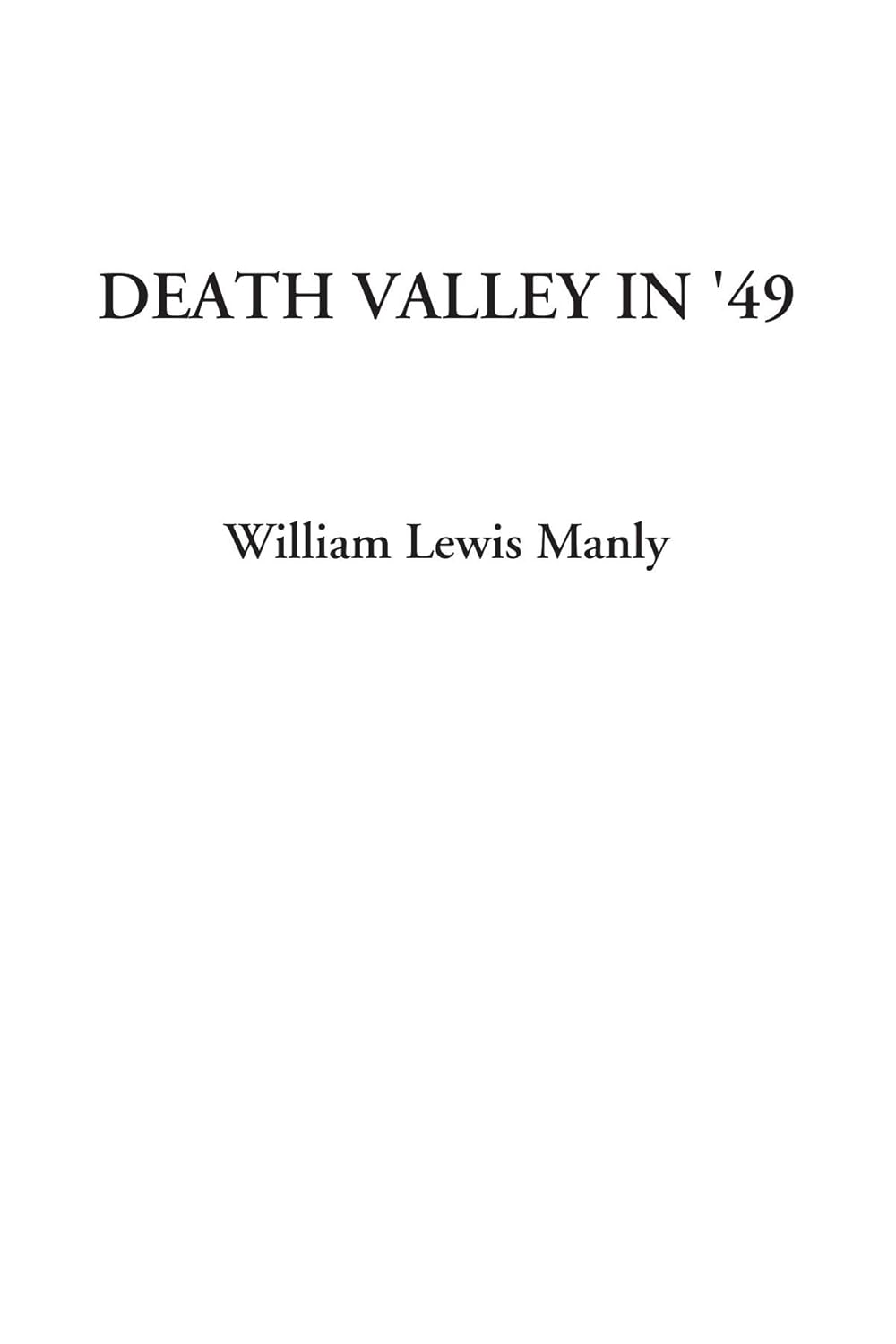 Death Valley in '49 poster