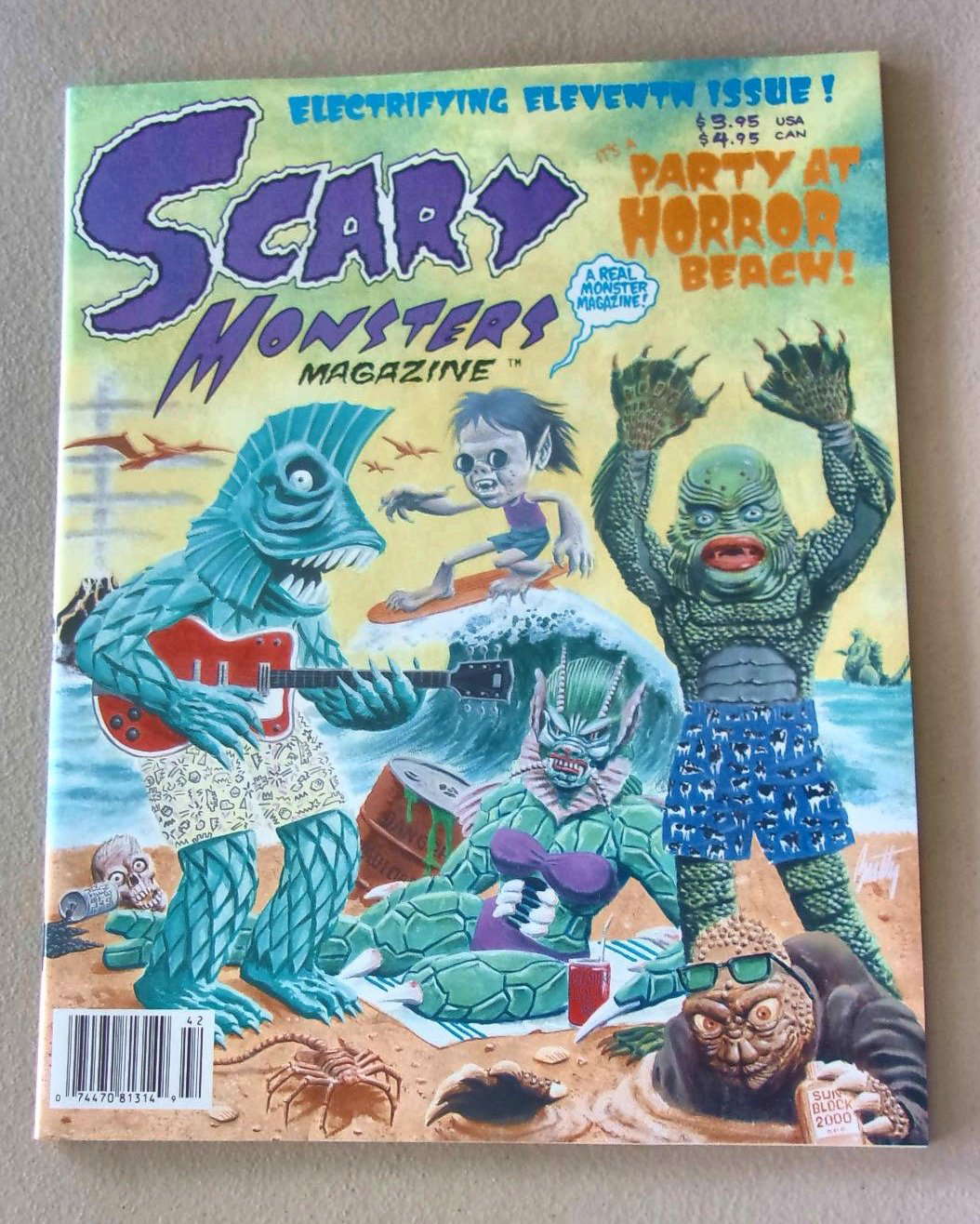 Scary Monsters Magazine 11 June 1994 It's A Party At Horror Beach poster