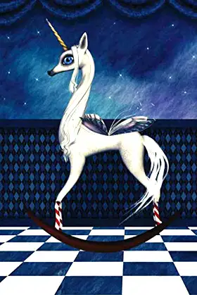 Dot Grid Notebook: 6x9 120-page Dotted Journal (Unicorn Rocking Chair) poster