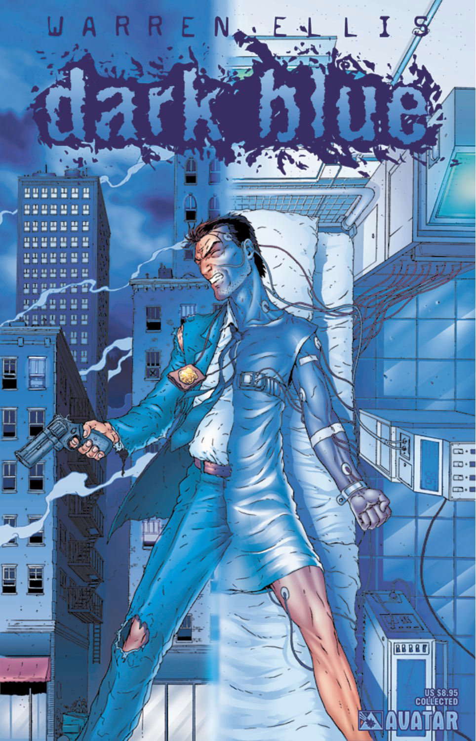 Warren Ellis' Dark Blue poster