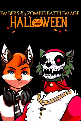 Embers of the Zombie Battlemage: Halloween poster