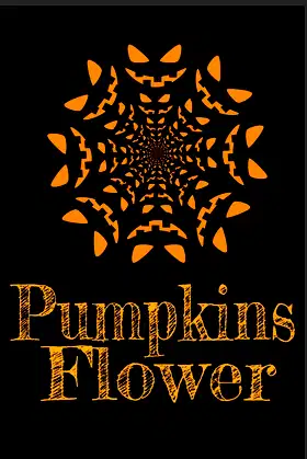 Pumpkins Flower: Scary Pumpkins Flower for celebrating Halloween poster