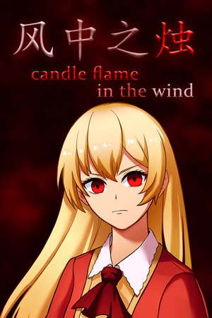 candle flame in the wind poster