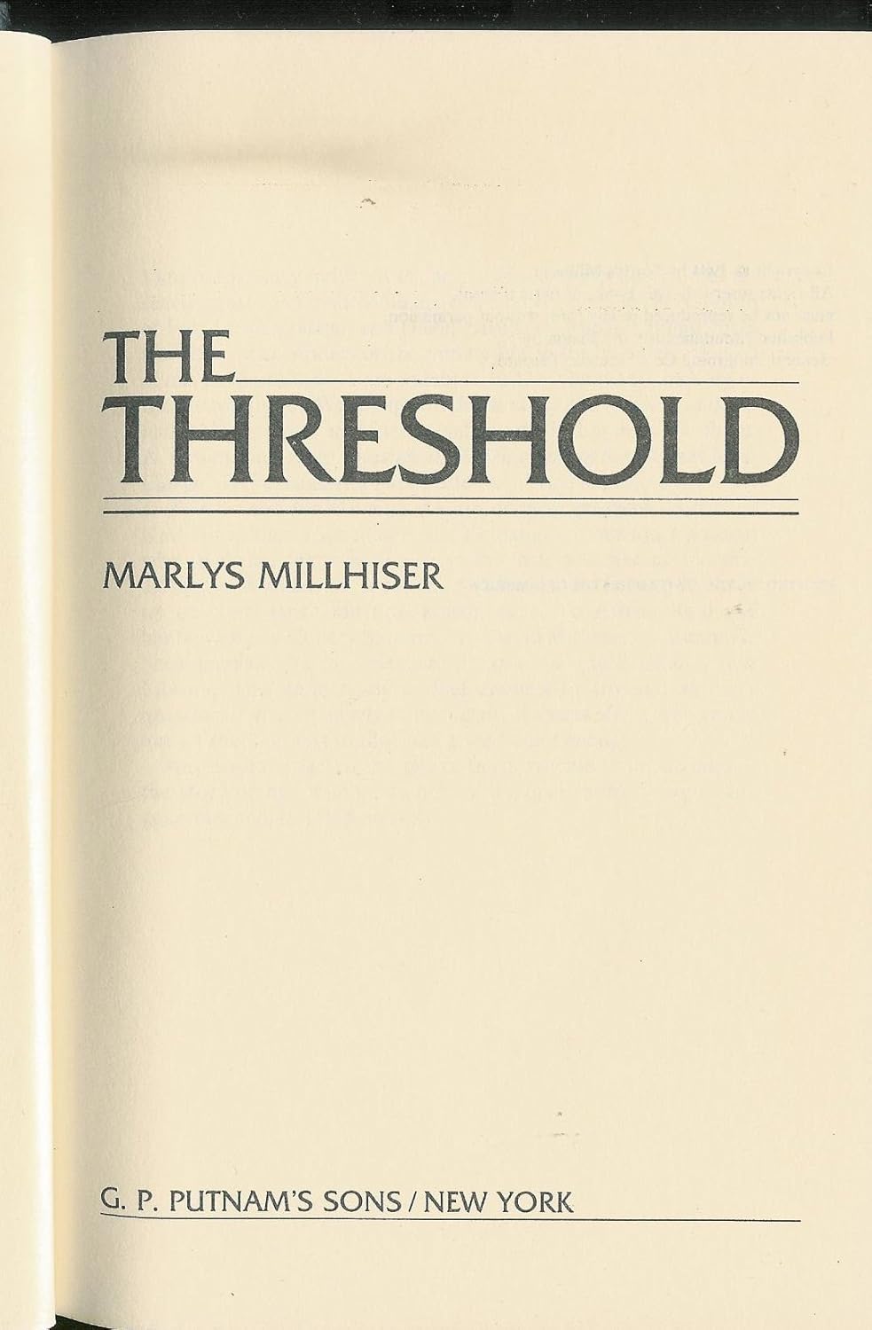The Threshold poster