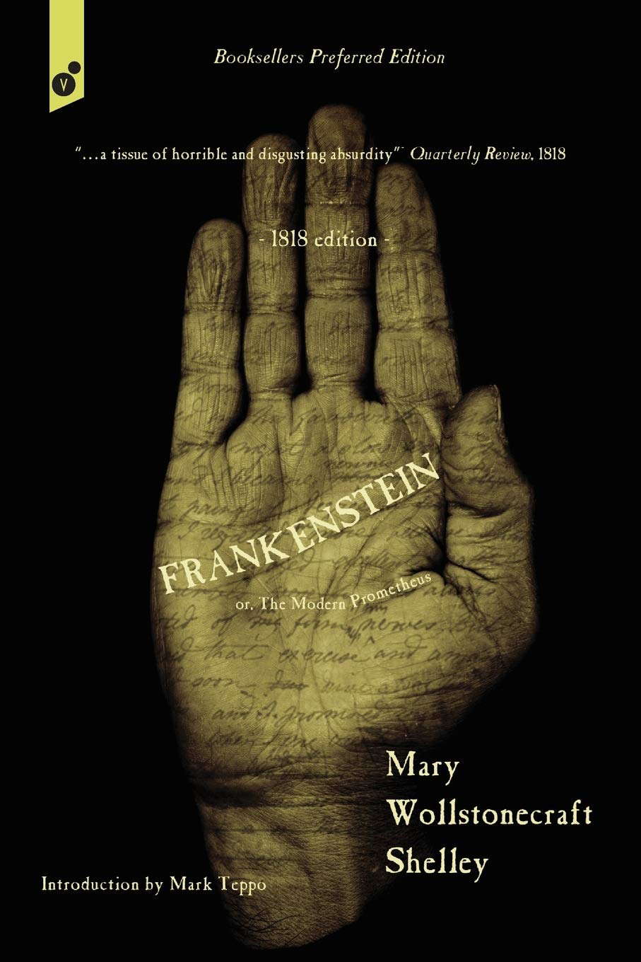 Frankenstein: or, The Modern Prometheus. 1818 edition. poster